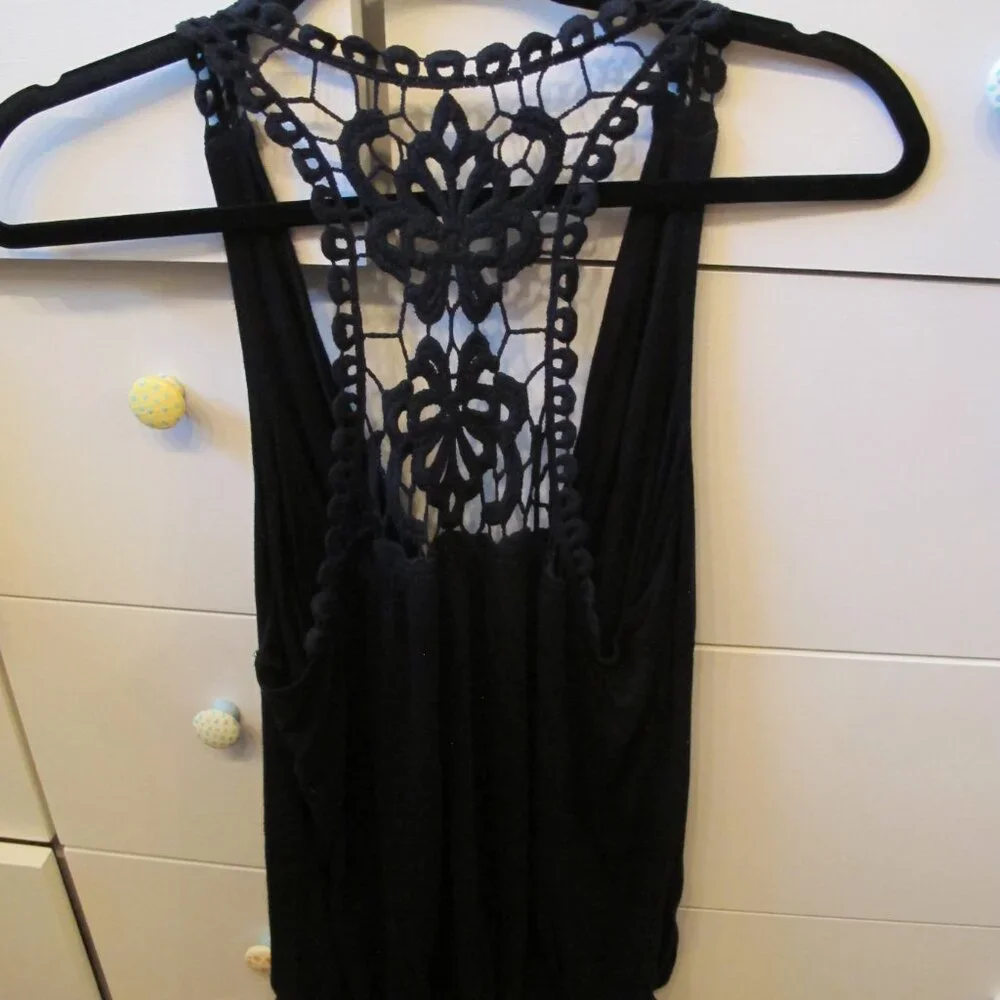 Venus Lascana cowl neck lacy racerback tank top - Picture 3 of 4